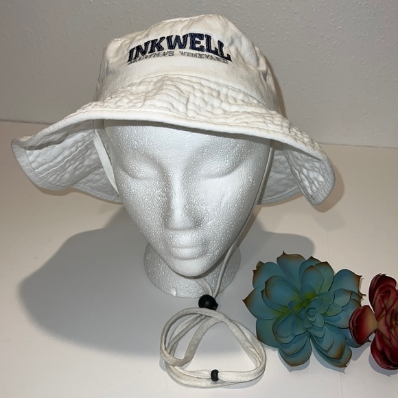 ESY Inkwell Marthas Vineyard White Bucket Cap - Picture 1 of 10